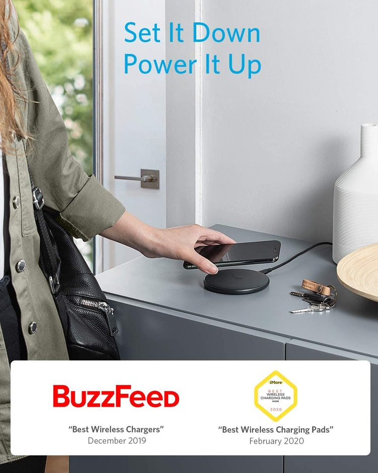 Anker 313 Wireless Charger ((Pad) ワイヤレス充電器 黒 | IN191899Y0