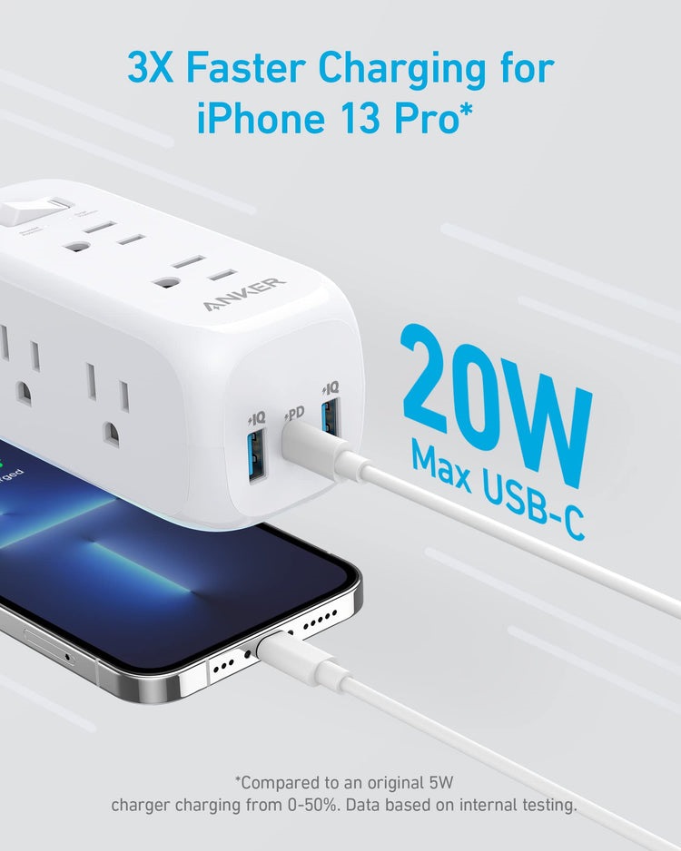 Anker 332 USB Power Strip AC Power 白 | YN114871C4