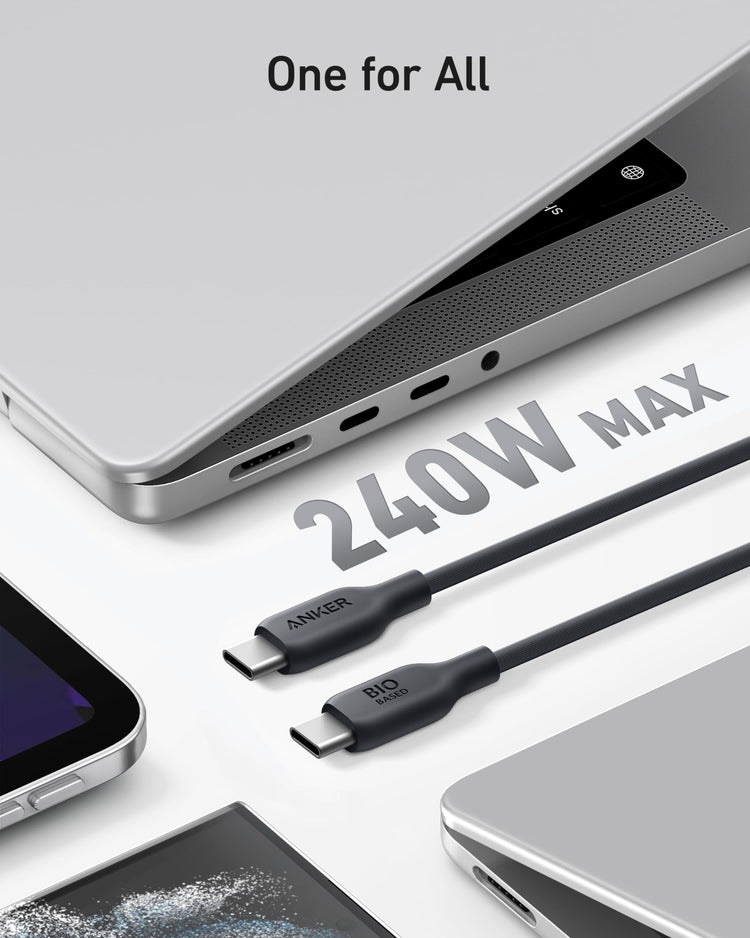 Anker 543 USB-C to USB-C Cable ((Bio-Based) ケーブル 黒 | GR217771H3