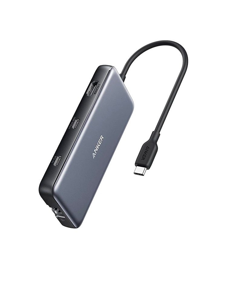 Anker 555 USB-C Hub ((8-in-1) Hubs and Docks グレー | DV380038D5