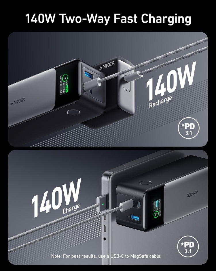 Anker 737 Power Bank ((PowerCore 24K) パワーバンク 黒 | XC738733W0