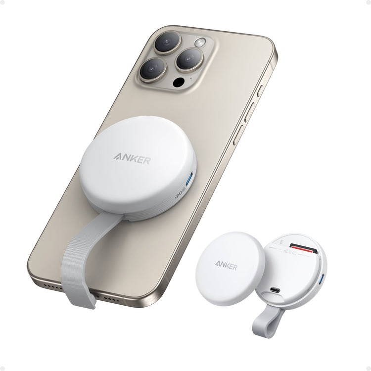 Anker MagGo USB-C Adapter ((3-in-1, 10Gbps, For iPhone) Hubs and Docks 白 | IQ693919V1