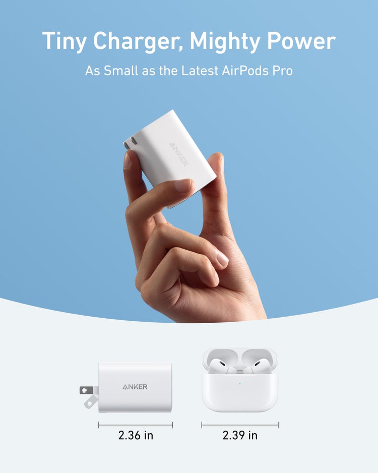 Anker Nano Charger ((100W) with USB-C Cable 充電器 白 | IB308780Y7
