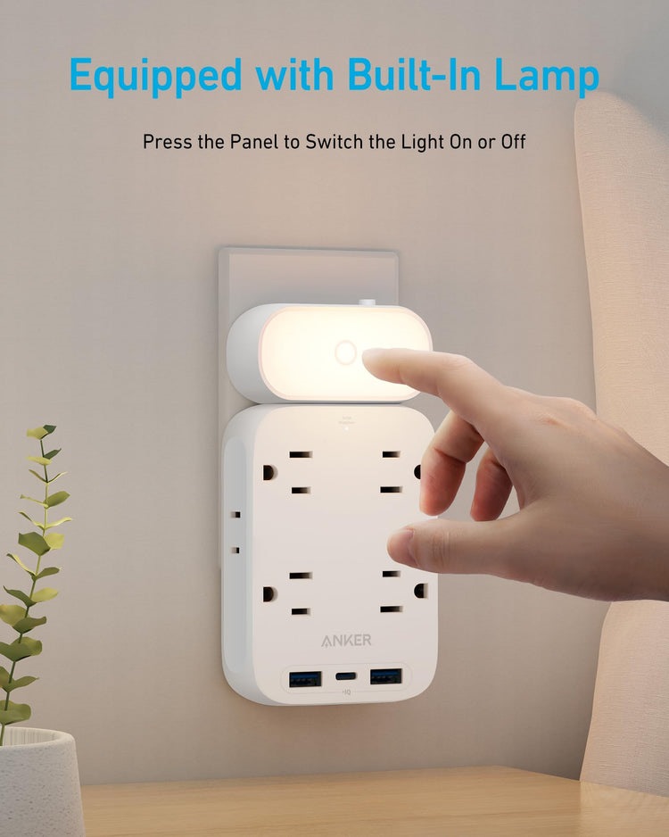 Anker Outlet Extender ((9-in-1) AC Power 白 | VA661576M4